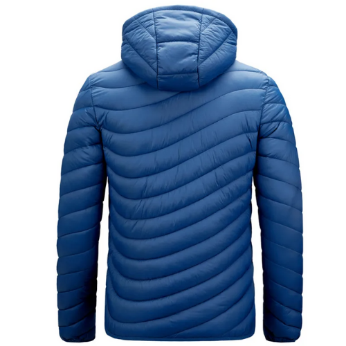 Jaqueta Puffer de Inverno Masculina Impermeável