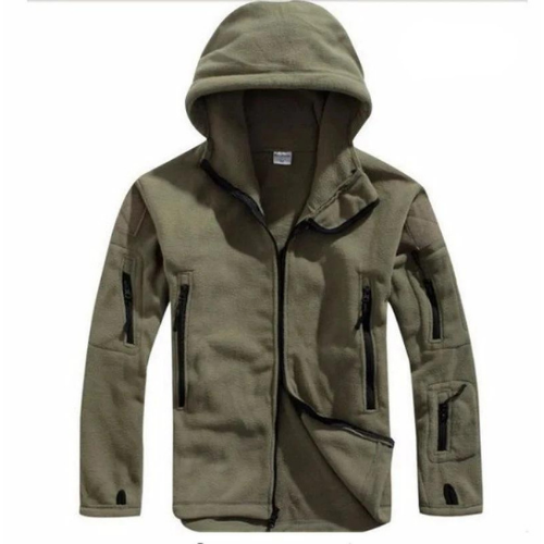 Casaco de Inverno Masculino Militar com Capuz