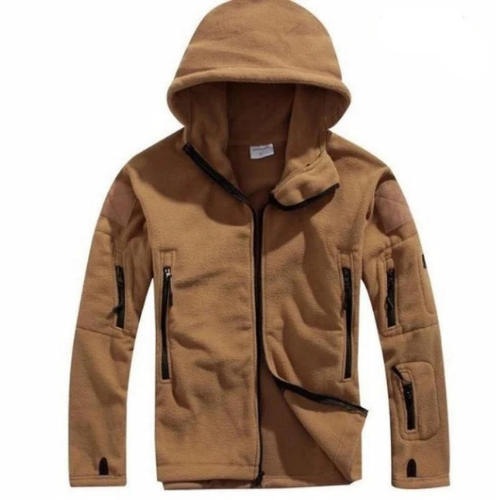 Casaco de Inverno Masculino Militar com Capuz