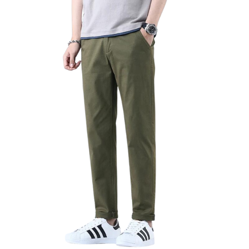 Calça Reta de Sarja - Alfaiataria Masculina