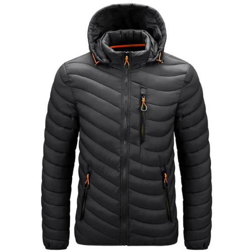 Jaqueta Puffer de Inverno Masculina Impermeável