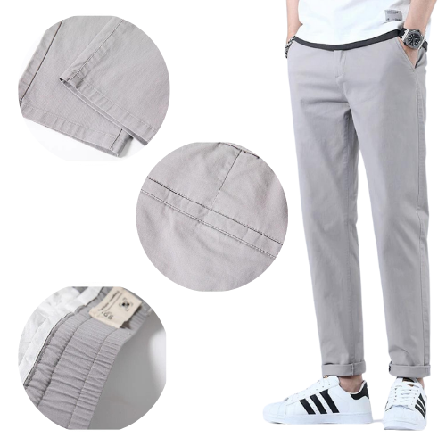 Calça Reta de Sarja - Alfaiataria Masculina