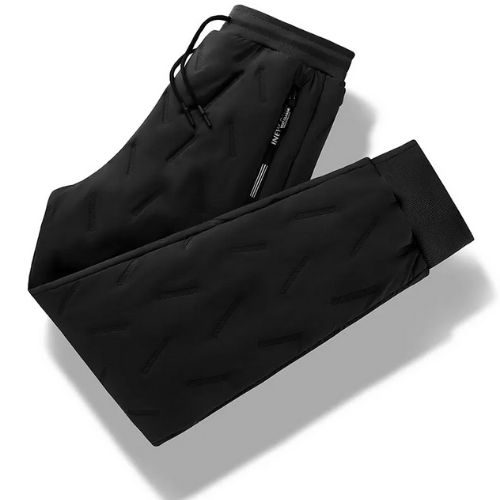 Calça Fit Jogger de Lã Masculina