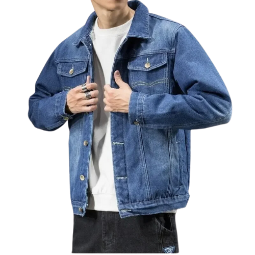 Jaqueta Jeans Masculina Forrada com Lã