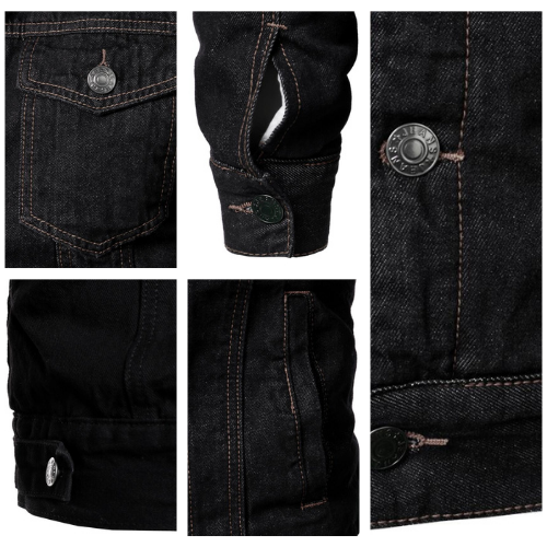 Jaqueta Jeans Masculina Forrada com Pele de Carneiro