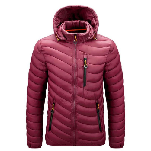 Jaqueta Puffer de Inverno Masculina Impermeável