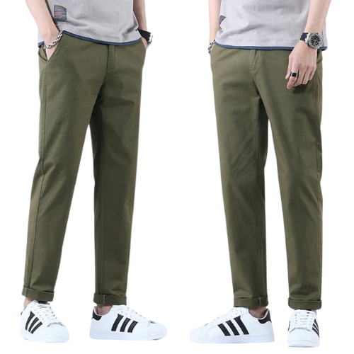 Calça Reta de Sarja - Alfaiataria Masculina