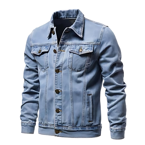 Jaqueta de Frio Jeans Masculina