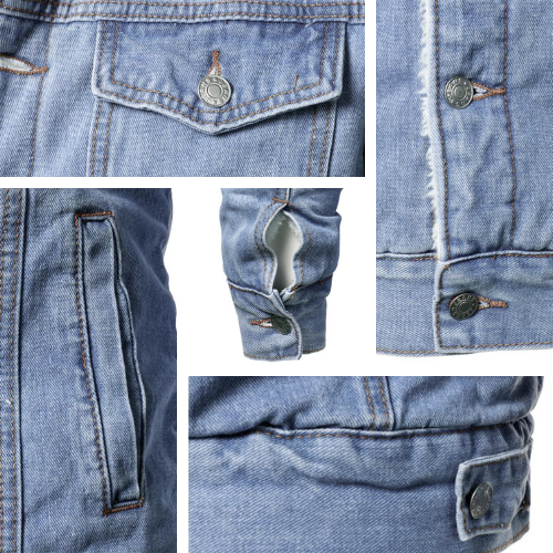Jaqueta de Frio Jeans Masculina