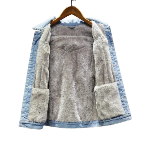 Jaqueta Jeans Masculina Forrada com Lã