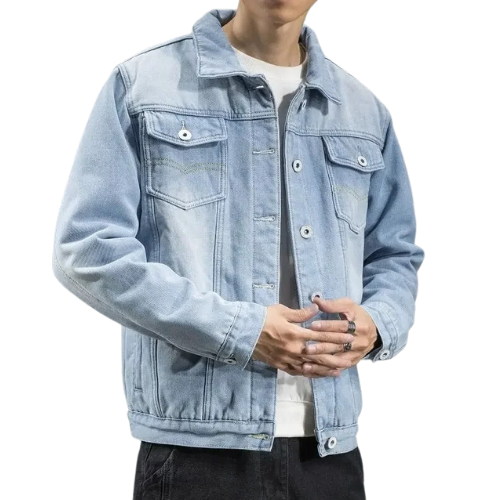 Jaqueta Jeans Masculina Forrada com Lã