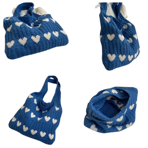 Bolsa de Crochê Coração Feminina - Tracks