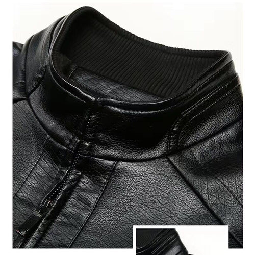 Jaqueta de Couro Forrada Masculina - Tracks