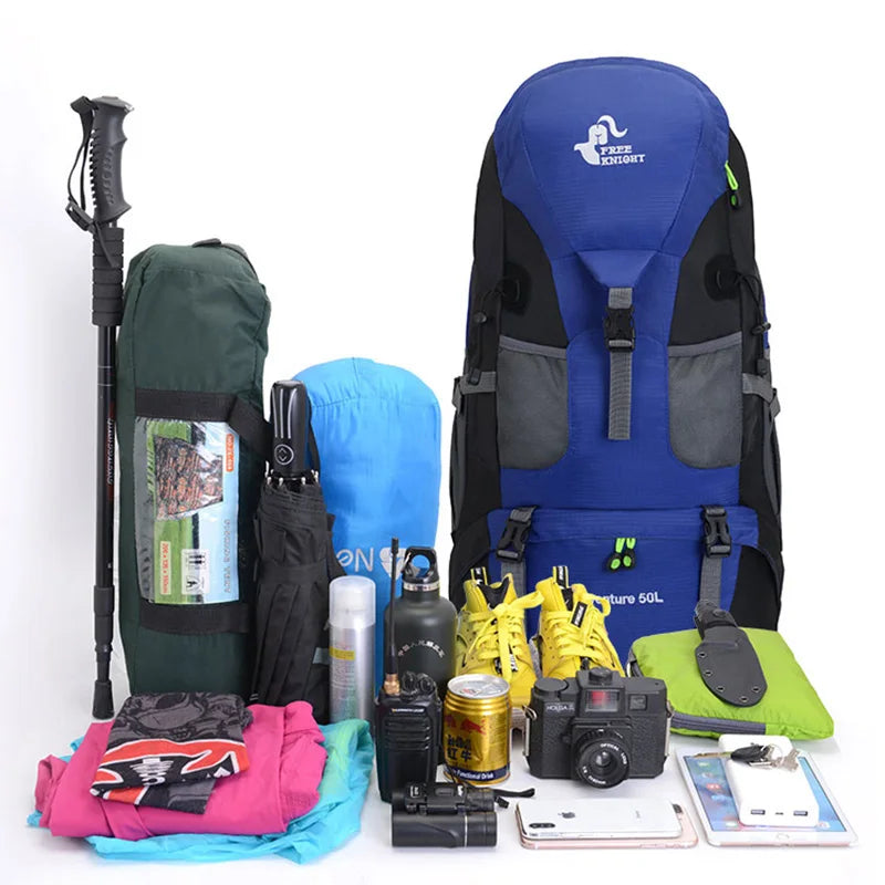 Mochila de Camping Viagem Trilha e Montanhismo 50L - Tracks