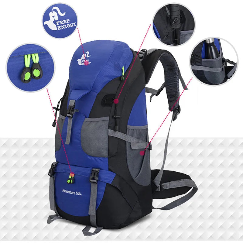 Mochila de Camping Viagem Trilha e Montanhismo 50L - Tracks