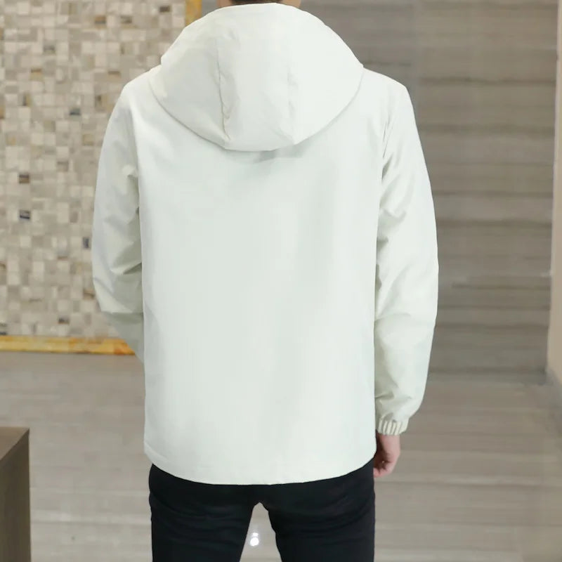 Jaqueta Térmica Masculina Corta Vento Com Capuz